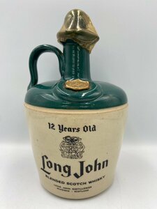 ST【同梱不可】 ロングジョン 12年 陶器 750ml 43% 1661g 未開栓 古酒 Z049222