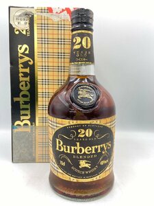 ST【同梱不可】Burberrys バーバリー 20年 箱有 700ml 40% 未開栓 古酒 Z050698