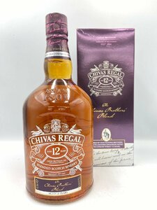 ST【同梱不可】CHIVAS REGAL シーバスリーガル 12年 箱有 1000ml 40% 未開栓 古酒 Z048644