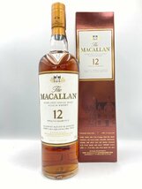 ST【同梱不可】MACALLAN マッカラン 12年 シェリー 箱 700ml 40％ 未開栓 古酒 Z051153_画像1