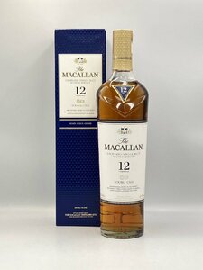 ST【同梱不可】 マッカラン 12年 ダブルカスク ウイスキー 箱有 700ml 40% 未開栓 古酒 Z051650