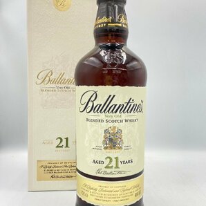 ST【同梱不可】Ballantines バランタイン 21年 ベリーオールド 箱有 700ml 40% 未開栓 古酒 Z051586の画像1
