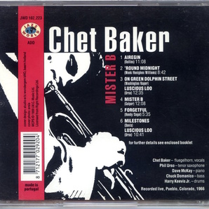 Chet Baker / Mister B. /Chet Baker / Mister B. IMC Music Ltd. - JWD 102.223の画像2