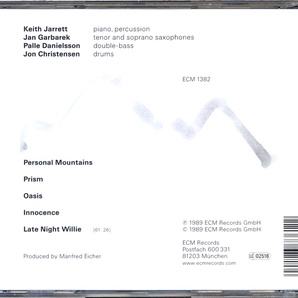 ECM 1382 / 独盤 / Keith Jarrett / Personal Mountains / 837 361-2の画像2