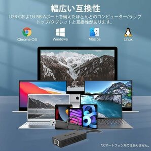 送料無料 WAVLINK usb lan USB-C 有線LANアダプター/USB-C USB-A 2in1 LAN変換コンバーター/RJ45 ギガビットイーサネットの画像5