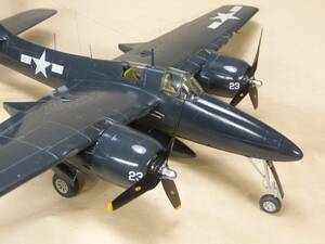 AMT1/４８　Ｆ７Ｆ－３改造　Ｆ７Ｆ－２N夜間戦闘機型　完成品。