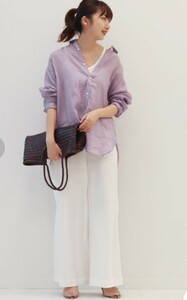  regular price 17600 jpy *Plage*linen big shirt 