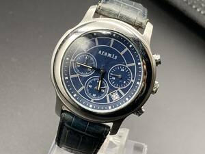 1円〜 動作品 aramis／アラミス LIMITED EDITION 2004 クロノグラフ　クォーツ メンズ腕時計