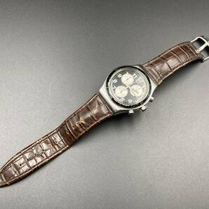 1円〜 動作品 Swatch／スウォッチ クロノグラフ クォーツ メンズ腕時計 の画像7