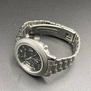 1円〜 動作品 agnes b／アニエスべー V654-6100 クォーツ クロノグラフ レディース腕時計の画像9