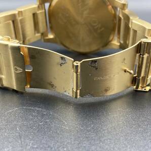 1円〜 動作品 NIXON／ニクソン THE51-30 ゴールドカラー クォーツ メンズ腕時計 の画像10