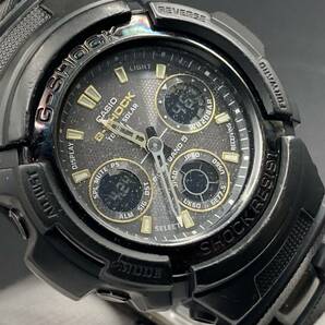 1円〜 動作品 CASIO G-SHOCK／カシオ G-SHOCK 電波ソーラー アナデジ AWG-100BC クォーツ メンズ腕時計の画像2