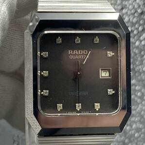 1円〜 動作品 RADO DIASTAR／ラドー ダイアスター 129.0116.3 クォーツ メンズ腕時計の画像2