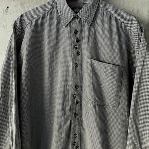 激レア スペシャル 最初期 80’s OLD STUSSY 黒タグ ステューシー USA製 ランダムボタン ギャルソンシャツ Tシャツ vintage ビンテージ XLの画像3