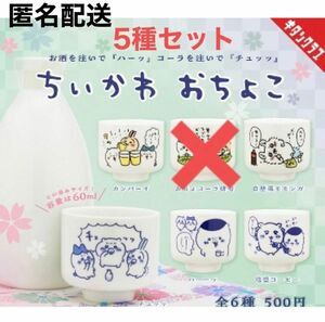 ちいかわ おちょこ(カプセルトイ）　5種セット(おちょコーラ俳句以外）