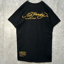 USA製☆ Ed Hardy エドハーディー スカルプリントTシャツ_画像6