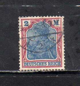 194101 ドイツ ワイマール共和国 1920年 普通 ゲルマニア 2M ライラック赤と青 使用済
