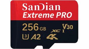 新品 SanDisk Extreme Pro microSDXC 256GB アダプター付属　サンディスク　エクストリームプロ