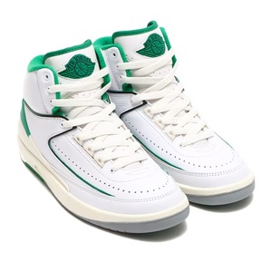 ナイキ 24.5cm US 6.5Y エア ジョーダン 2 レトロ GS ホワイト グリーン 税込17600円 NIKE AIR JORDAN 2 RETRO (GS) キッズ 子供用運動靴