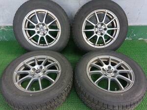  after market A-TECH SCHNEIDER 16×6.5 +48 215/65R16 winter with tire 4ps.@ selling up!!