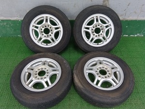 社外ホイール!! 12x4.5J +45 夏タイヤ付き 145R12 4本セット 中古 売切!!