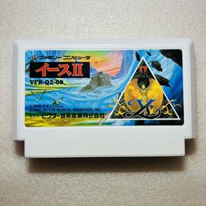 美品 FC イース2 箱説明書付 日本ファルコム ファミコン ビクター音楽産業 FAMICOM 任天堂 の画像3