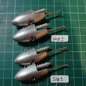 試作品40g±×2、32g±×2ハンドメイドジグヘッドセット