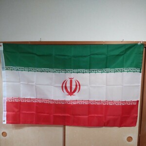 イラン 国旗 特大 サッカー スポーツ 観戦 応援 フラッグ ジャンク品 150cm×90cm