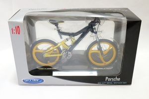 # rare prompt decision!WELLY 1/10 PORSCHE Bike FS Evolution Porsche bicycle figure model 