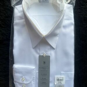 セブンプレミアム　超・形態安定シャツプラス　首回り41cm×裄丈86cm 白色　長袖　ワイシャツ　Yシャツ　ゆったりシルエット 