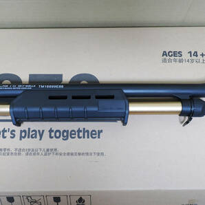 M870 ライブシェル エアーコッキング ショットガン シェル18発付き スポンジ弾 玩具の画像5