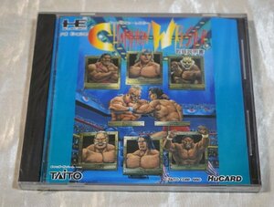 新品未開封 ★ PCエンジン Hu card チャンピオンレスラー CHAMPION WRESTLER PC engine TAITO 1990