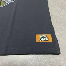 新品 NEW JACK Tシャツ ロックスター キャラ ストリート L チャコール f703_画像3