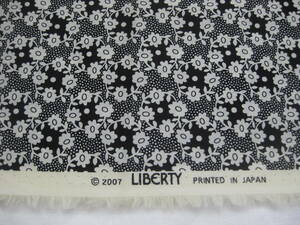 リバティ　タナローン　LIBERTY 黒系　ブラック系　未使用　28㌢×65㌢ 