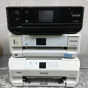 K050 EPSON EP-805A1台 EP-775AW1台 EP-709A1台 インクジェットプリンター ３台まとめて 通電OK ジャンク品の画像1