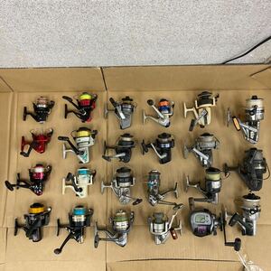 L115 釣具 リール 23個まとめて/SHIMANO OLIMPICなど/動作未確認 破損ありジャンク品