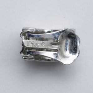 VINTAGE DIOR ディオール クラシカル イヤリング ペア メタル ラインストーン 検/ ヴィンテージ レディース アクセサリー H5505の画像6