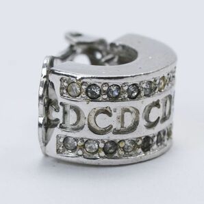 VINTAGE DIOR ディオール クラシカル イヤリング ペア メタル ラインストーン 検/ ヴィンテージ レディース アクセサリー H5505の画像5