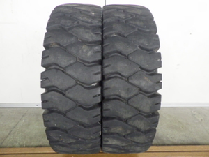 7.00-12 12PR ダンロップ POWERLIFTER FK71 中古 2本セット フォークリフト 2011年製 X1465