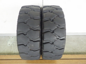 15×4.5-8 12PR ダンロップ POWERLIFTER M 中古 2本セット フォークリフト 2022年製 X1446