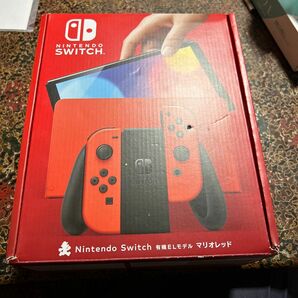 送料込み　本体美品　 ニンテンドースイッチ Nintendo Switch 有機ELモデル マリオレッド　セーフティーガイド無し