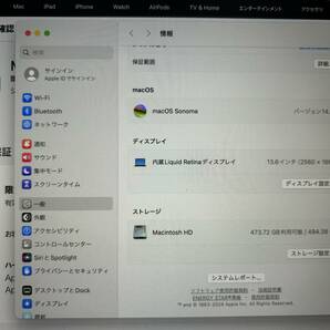 Macbook Air M2 メモリ16GB SSD512GB USキーボード 2022年モデル 充放電65回 の画像9