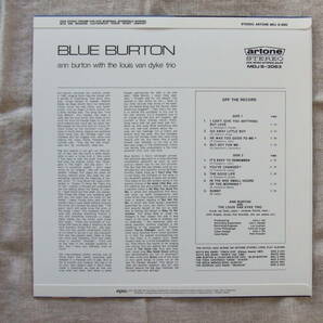 ■【重量盤LP】国内盤 ANN BURTON / BLUE BURTONの画像3