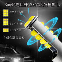 最新LEDフォグランプ H3 H8/H11/H16 HB3 HB4 ホワイト/イエロー 2色切替 6000K/3000K 16W 3200LM CREE製 XB-Dチップ搭載 2本セット_画像5