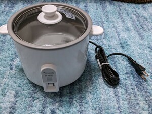 0604u0935　パナソニック 炊飯器 1.5合 1人用炊飯器 自動調理鍋 ミニクッカー ホワイト SR-MC03-W