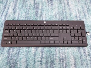 0604u1601　HP キーボード ワイヤレス 無線 英語配列 US配列 HP 230 ワイヤレスキーボード(型番:3L1E7AA#UUF) Mac Windows PC MacBook対応