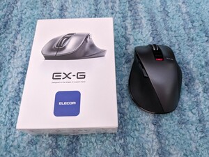 0604u1707　エレコム マウス ワイヤレスマウス Bluetooth EX-G 握りの極み 静音設計 5ボタン Mサイズ ガンメタリック M-XGM15BBSGM/EC