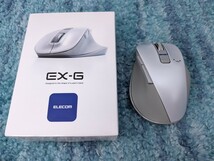 0604u1711　エレコム マウス ワイヤレスマウス Bluetooth EX-G 握りの極み 静音設計 5ボタン Mサイズ ホワイト フェイス M-XGM15BBSWF/EC_画像1