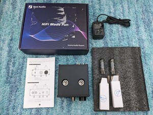 0604u1915　Fosi Audio P2 ヘッドフォン アンプ 小型 真空管 ヘッドホンアンプ ミニ HiFi ステレオ 低グランドノイズ出力保護 6.35mmポート