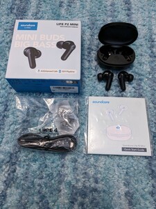 0604u0317　Anker Soundcore Life P2 Mini 完全ワイヤレスイヤホン Bluetooth5.3対応 IPX5防水規格 ブラック